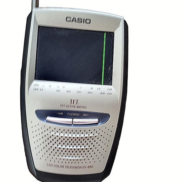 Vintage Casio EV 660 Handheld TFT Active Matrix TV Tested Works - Picture 5 of 5